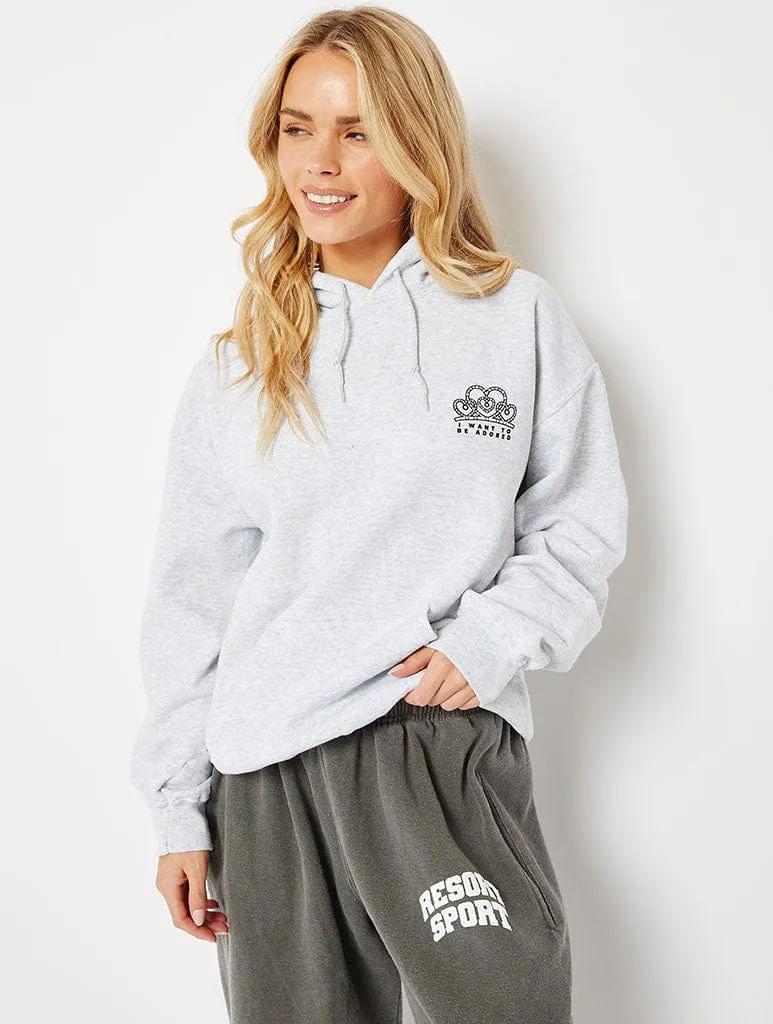 Purr-Incess Oversized Hoodie sold by Skinnydip London product image thumbnail 5