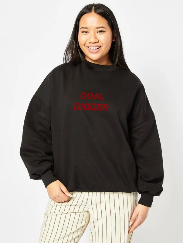 Goal Digger Sweatshirt In Black sold by Skinnydip London