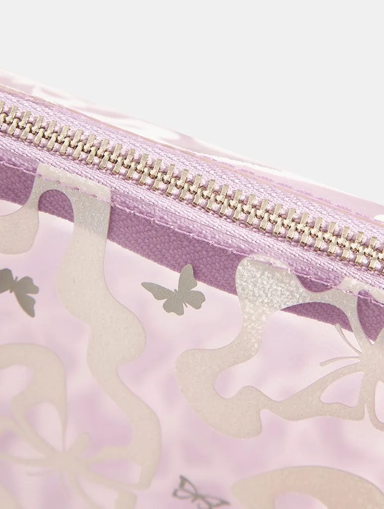 Lilac Butterfly Swirl Wash Bag sold by Skinnydip London product image thumbnail 5