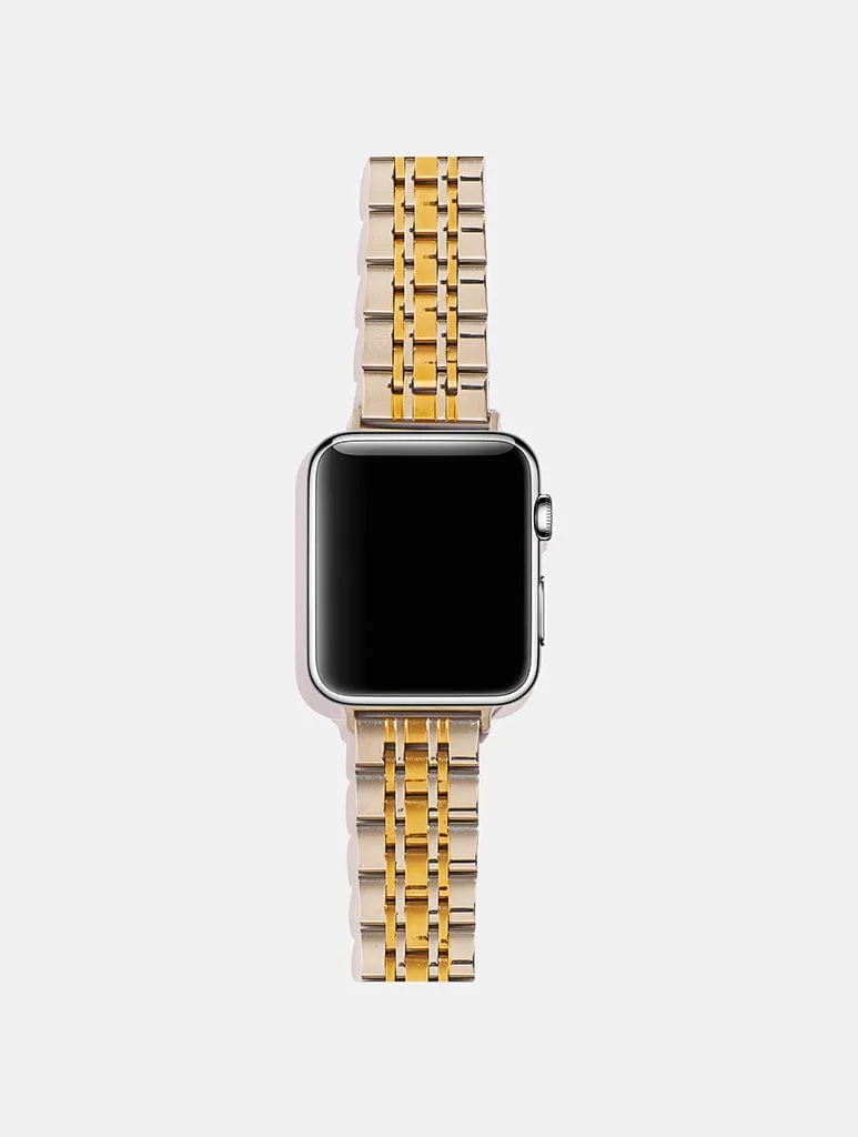 Two Tone Chain Link Apple Watch Strap sold by Skinnydip London