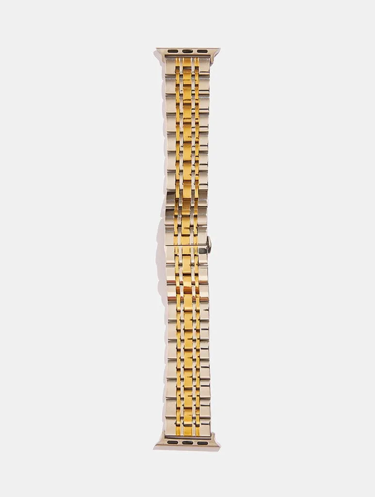 Two Tone Chain Link Apple Watch Strap sold by Skinnydip London product image thumbnail 3