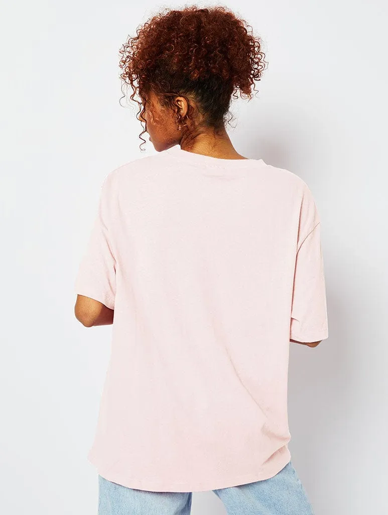 All The Good Girls Go To Hell T-Shirt in Pink sold by Skinnydip London product image thumbnail 2