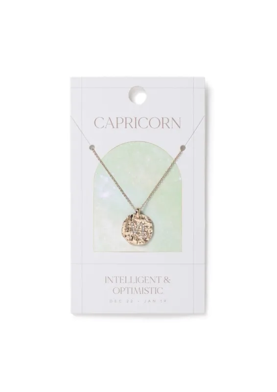 Liars & Lovers Capricorn Horoscope Ditsy Necklace sold by Skinnydip London