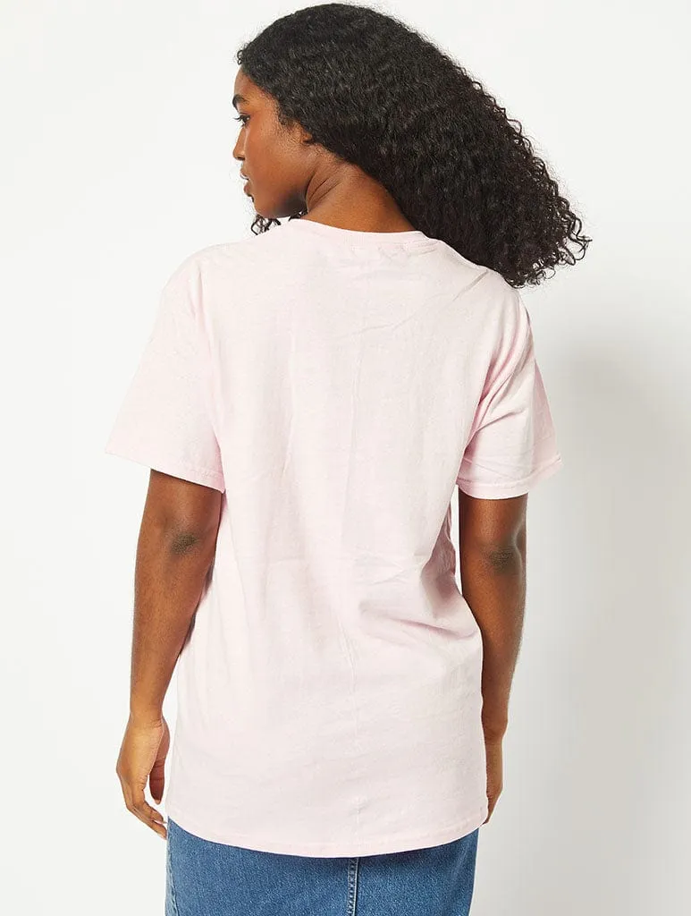 No Inspiration Today T-Shirt In Pink sold by Skinnydip London product image thumbnail 2