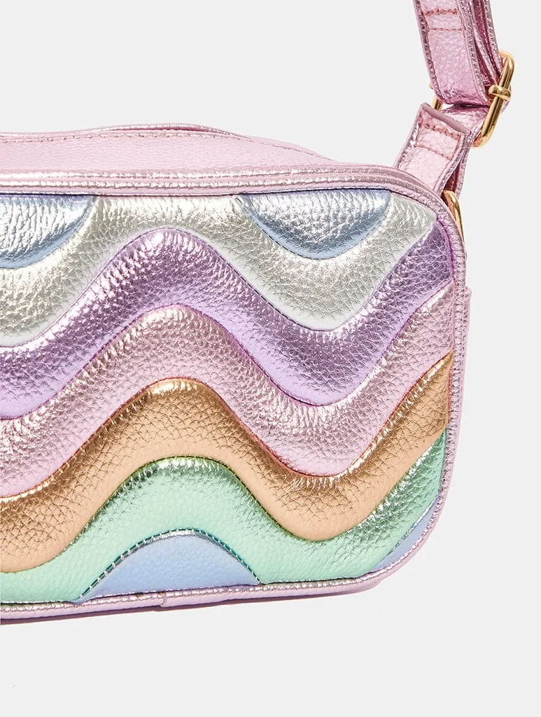 Millie Pastel Rainbow Wave Cross Body Bag sold by Skinnydip London product image thumbnail 2