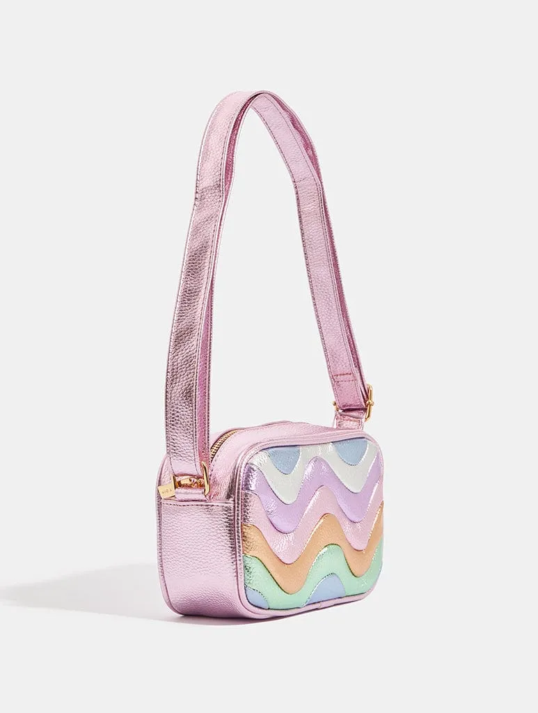 Millie Pastel Rainbow Wave Cross Body Bag sold by Skinnydip London product image thumbnail 4