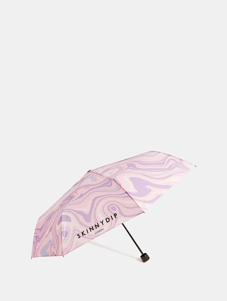 Lilac Swirl Umbrella sold by Skinnydip London product image thumbnail 2