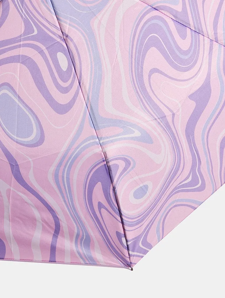 Lilac Swirl Umbrella sold by Skinnydip London product image thumbnail 3