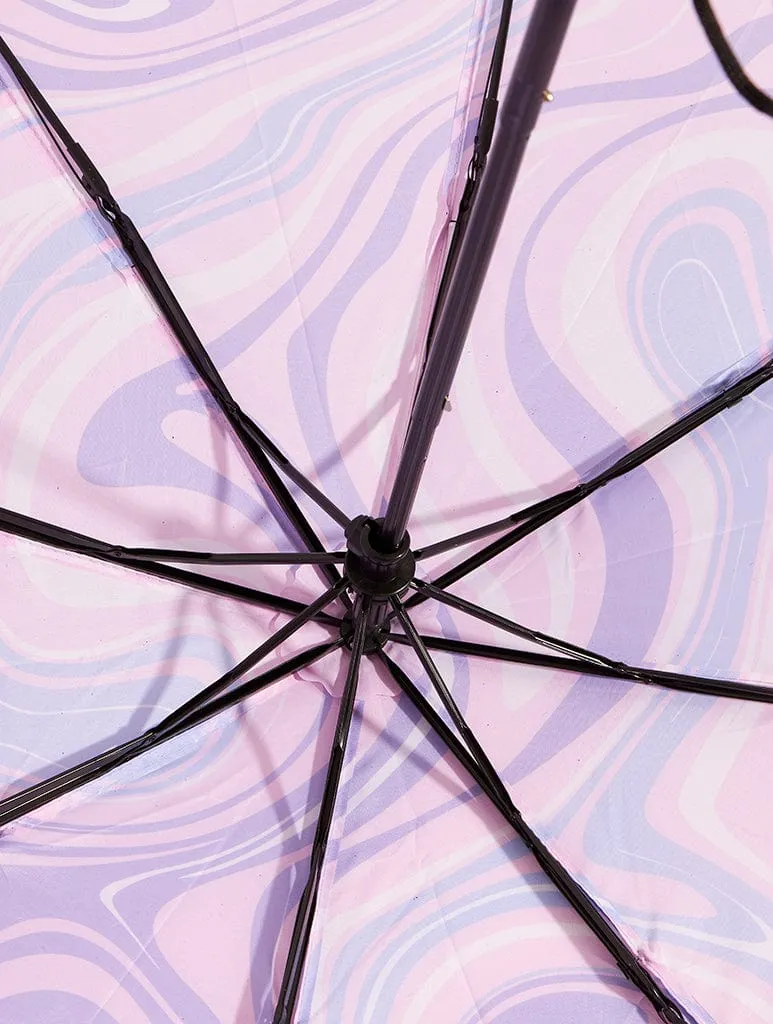 Lilac Swirl Umbrella sold by Skinnydip London product image thumbnail 5