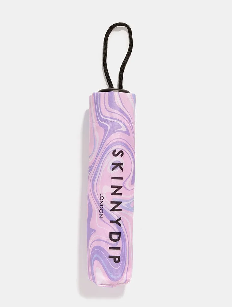 Lilac Swirl Umbrella sold by Skinnydip London