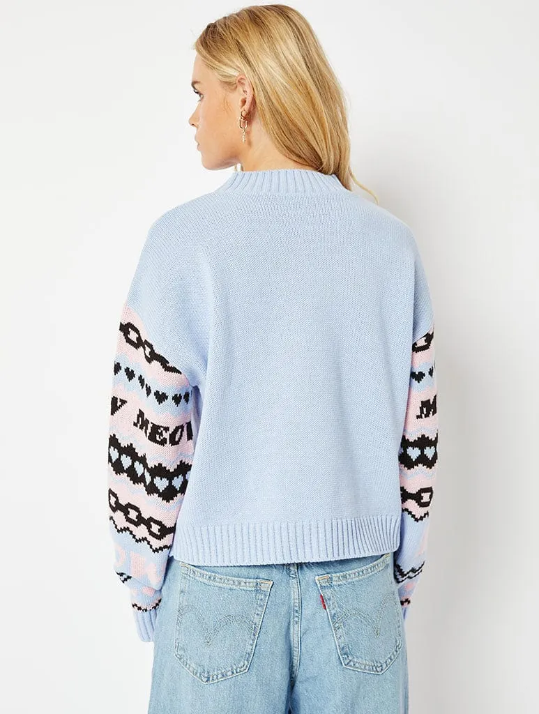 Fairisle Cat Knitted Jumper sold by Skinnydip London product image thumbnail 3
