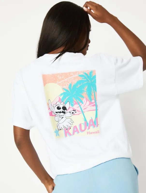 Disney Stitch Maui Graphic Oversized T-Shirt sold by Skinnydip London