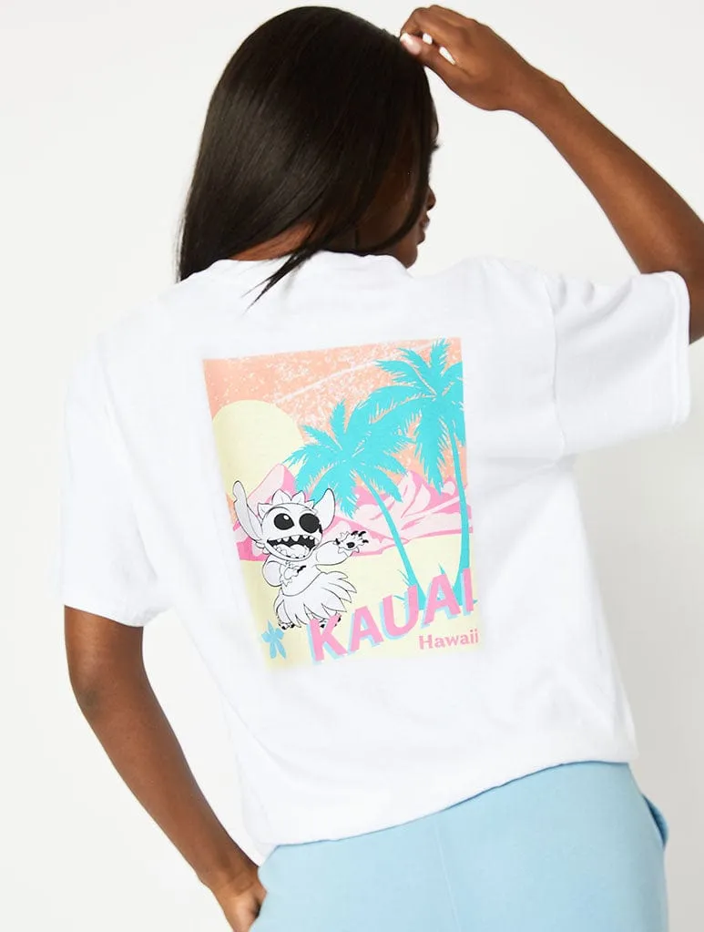 Disney Stitch Maui Graphic Oversized T-Shirt sold by Skinnydip London