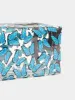 Blue Butterfly Glitter Makeup Bag sold by Skinnydip London