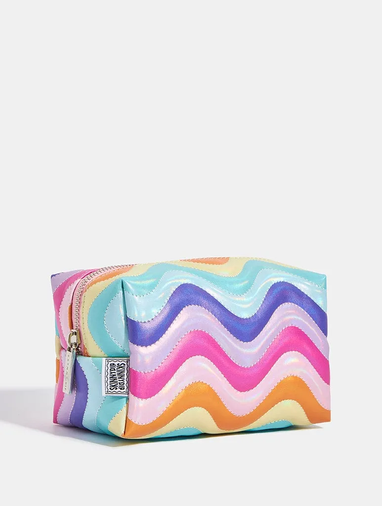 Rainbow Wave Makeup Bag sold by Skinnydip London product image thumbnail 3