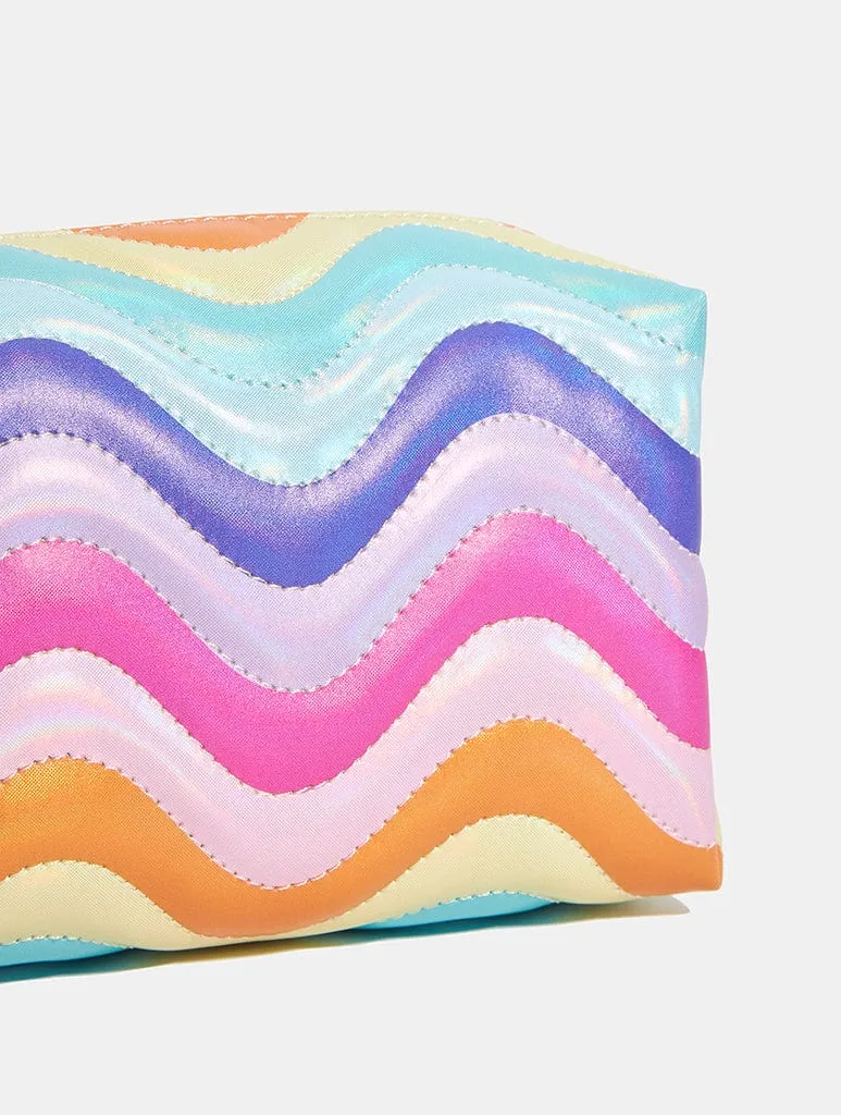 Rainbow Wave Makeup Bag sold by Skinnydip London product image thumbnail 2