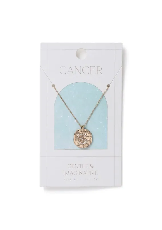 Liars & Lovers Cancer Horoscope Ditsy Necklace sold by Skinnydip London
