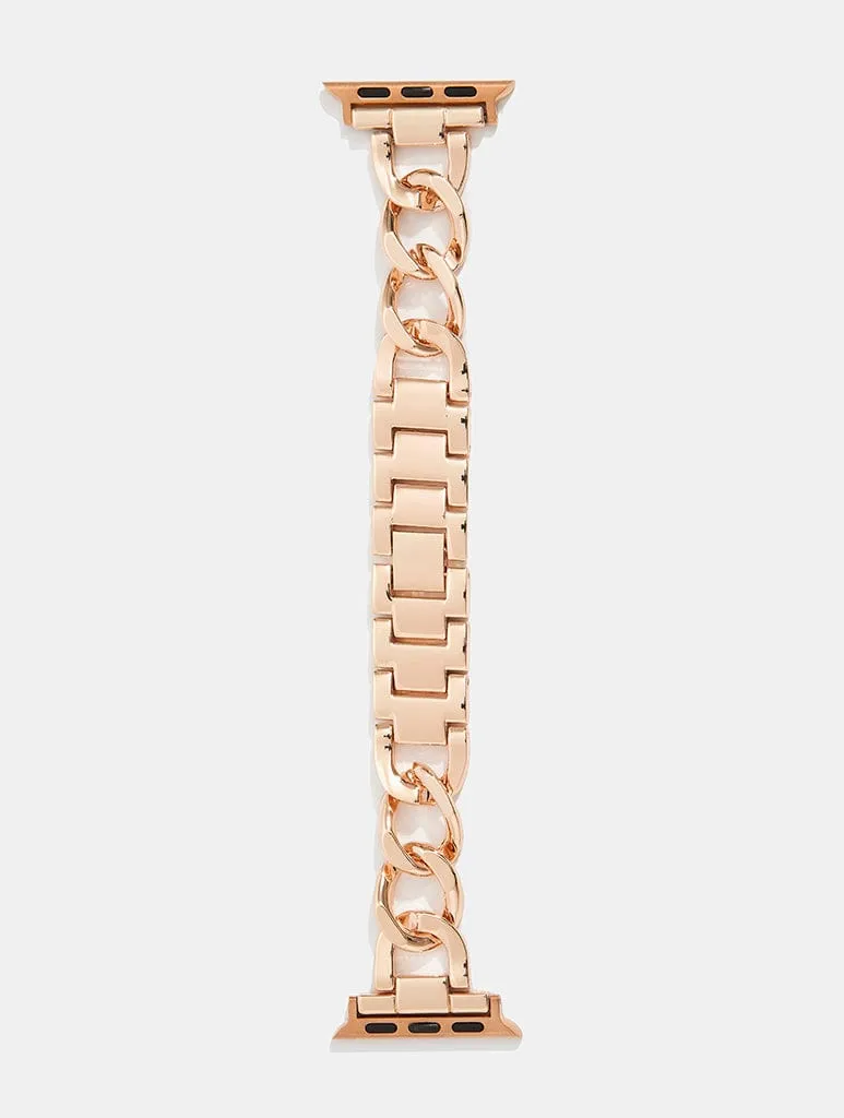 Rose Gold Chain Link Apple Watch Strap sold by Skinnydip London product image thumbnail 2