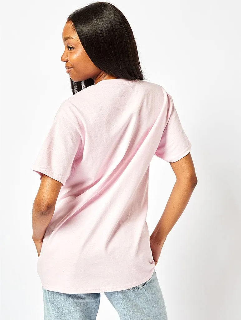 Cute But Unhinged T-Shirt In Pink sold by Skinnydip London product image thumbnail 3