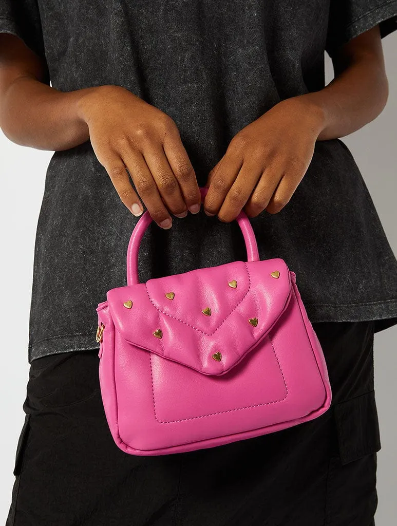 Leo Heart Stud Mini Tote Bag sold by Skinnydip London