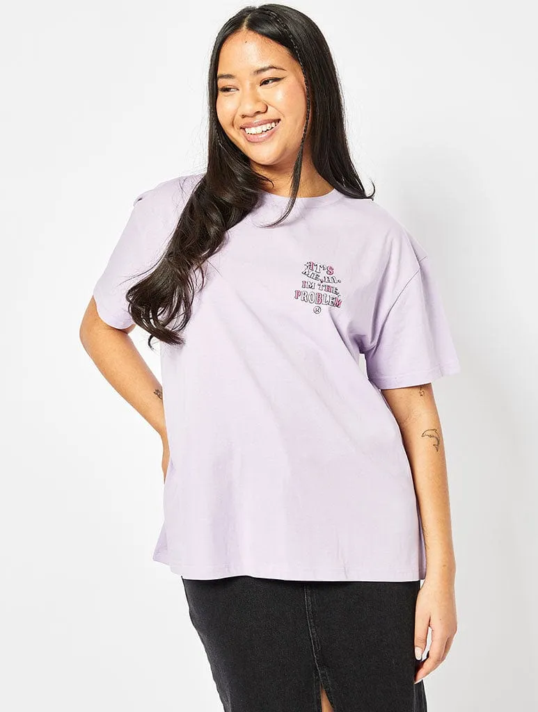 Its Me Hi Im The Problem Oversized T-Shirt sold by Skinnydip London product image thumbnail 3
