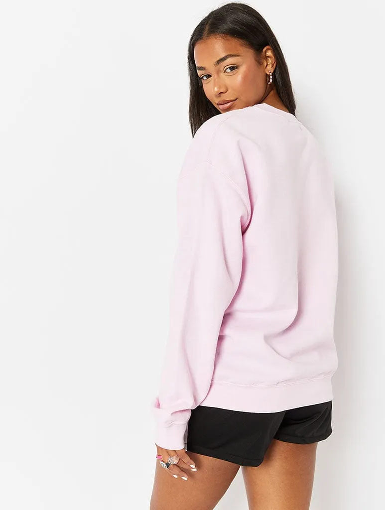 Pink Sticker Print Sweatshirt sold by Skinnydip London product image thumbnail 3