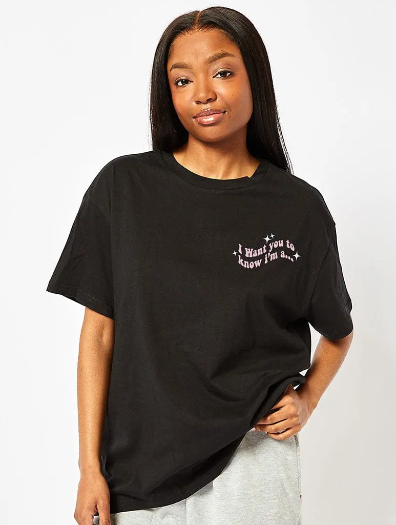 Mirrorball T-Shirt In Black sold by Skinnydip London product image thumbnail 2