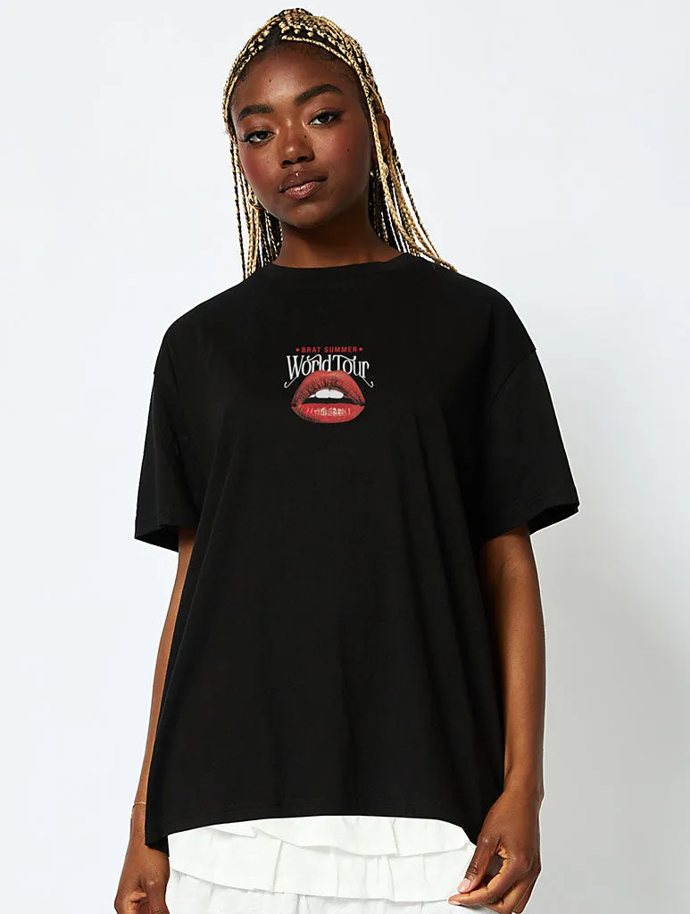 Brat Summer T-Shirt in Black sold by Skinnydip London product image thumbnail 2