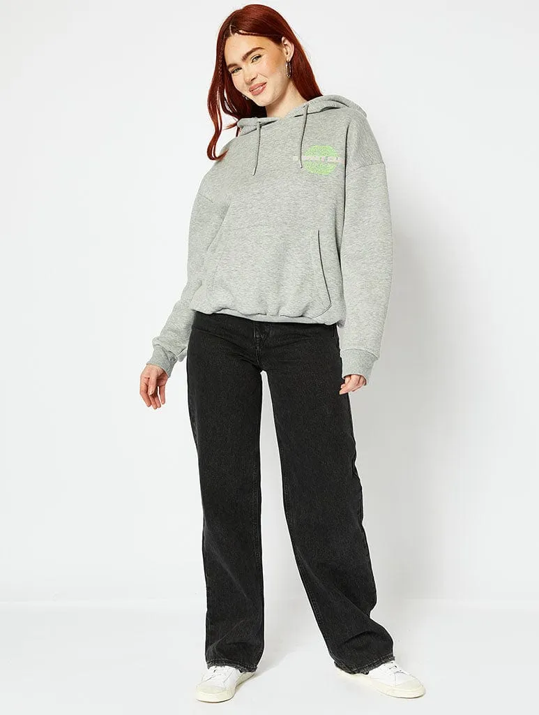 Disney Sunset Club Minnie & Daisy Oversized Sweatshirt In Grey Marl sold by Skinnydip London product image thumbnail 5