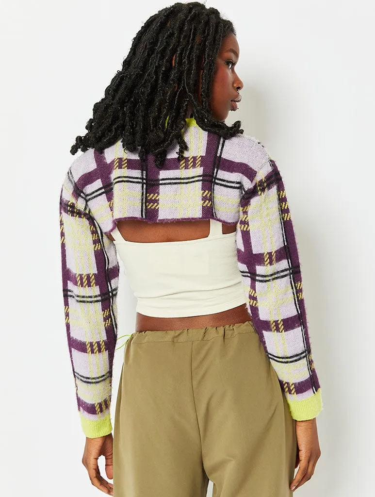 Super Cropped Check Knit sold by Skinnydip London product image thumbnail 3