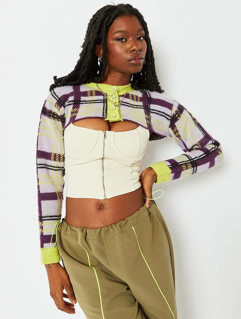 Super Cropped Check Knit sold by Skinnydip London product image thumbnail 2