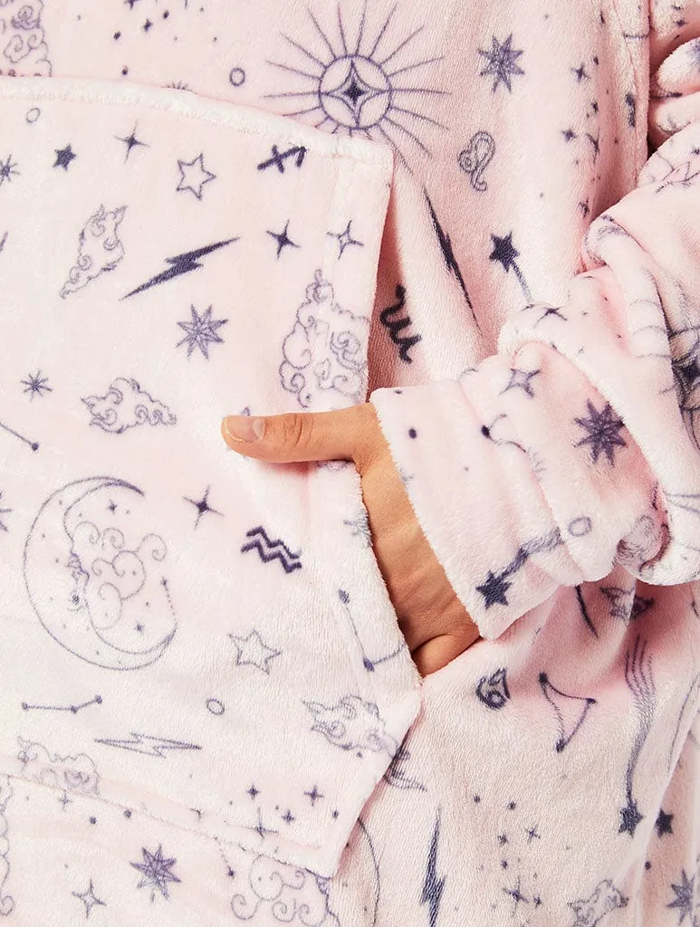 Zodiac Celestial Fleece Blanket Hoodie sold by Skinnydip London product image thumbnail 5