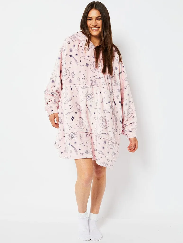 Zodiac Celestial Fleece Blanket Hoodie sold by Skinnydip London product image thumbnail 3
