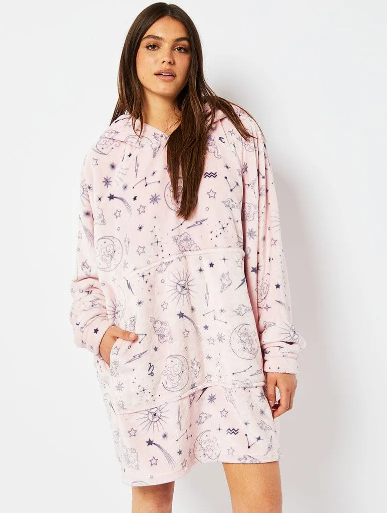 Zodiac Celestial Fleece Blanket Hoodie sold by Skinnydip London