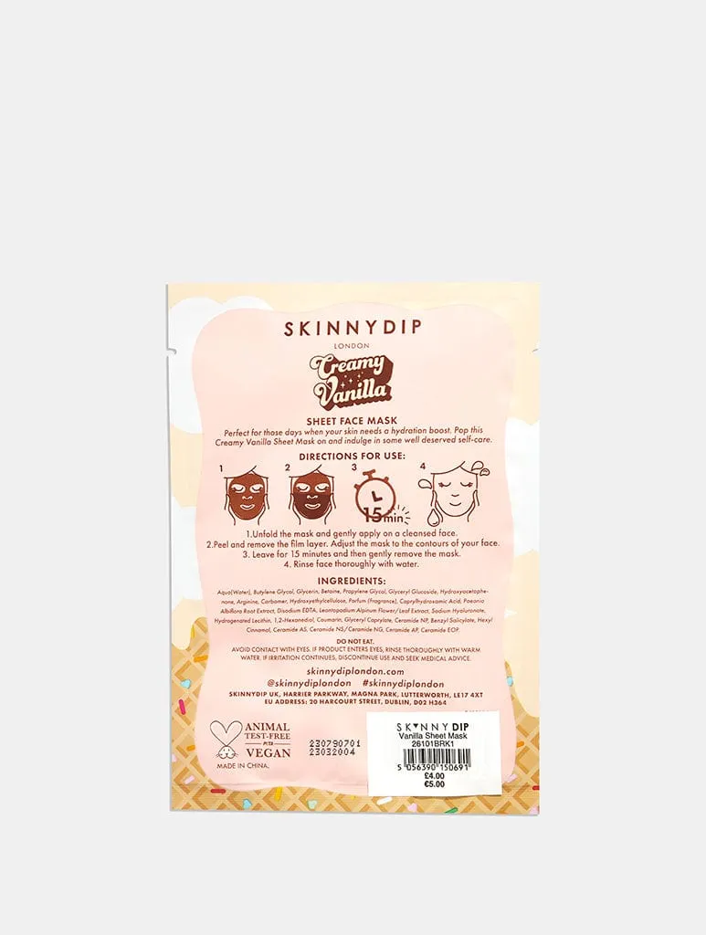 Vanilla Sheet Mask sold by Skinnydip London product image thumbnail 2