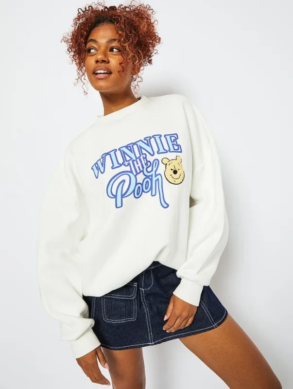Disney Winnie The Pooh Logo Sweatshirt made by Skinnydip London