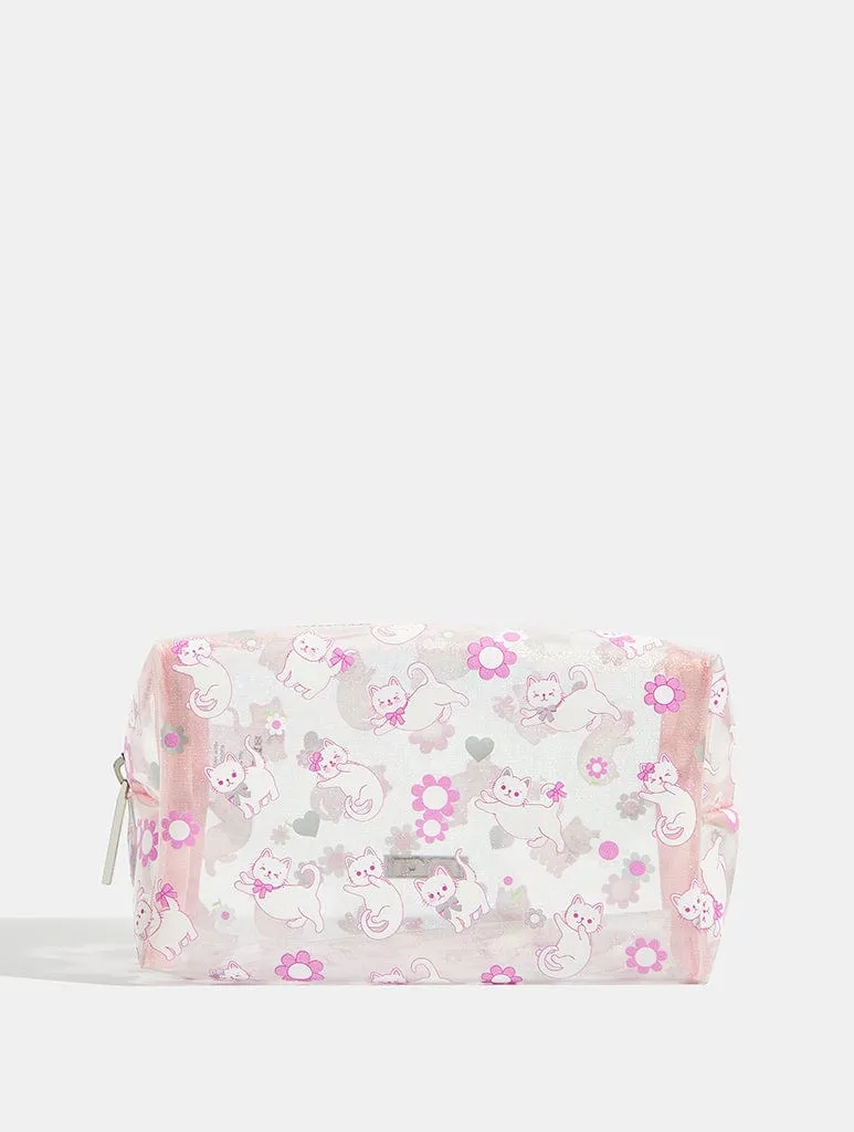 Disco Cat Makeup Bag sold by Skinnydip London
