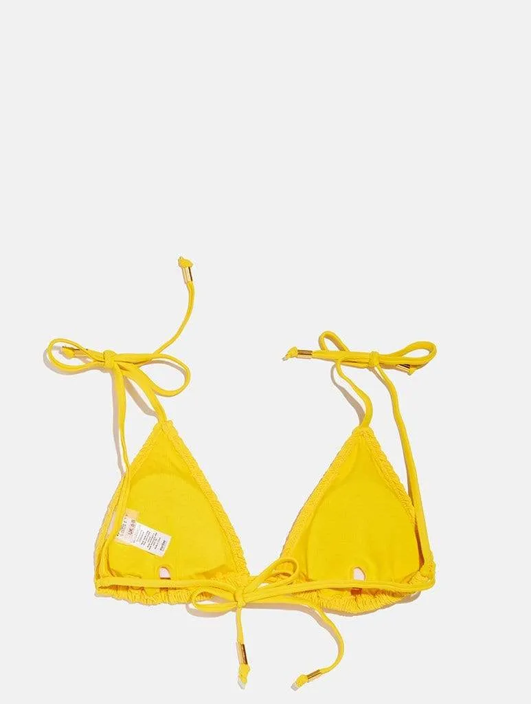Hawaii Yellow Smock Bikini Top sold by Skinnydip London product image thumbnail 3