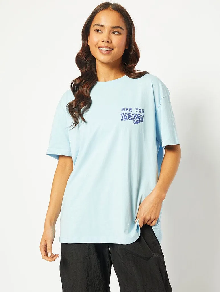 See You Never Graphic Oversized T-Shirt sold by Skinnydip London product image thumbnail 3