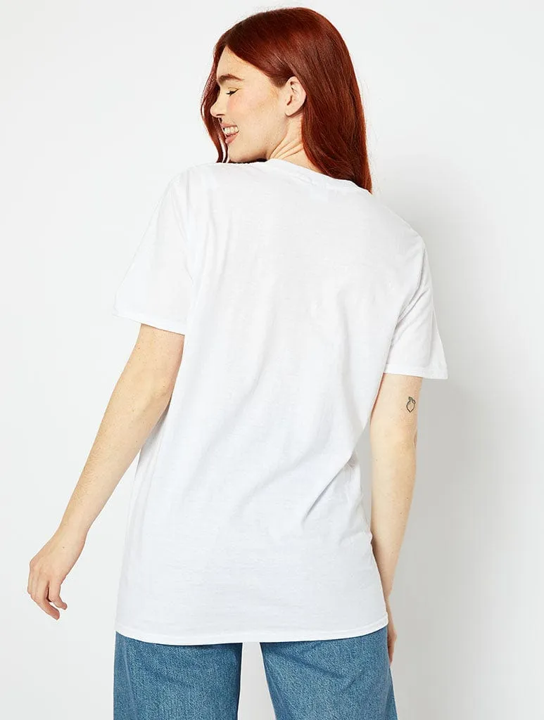No Thank You T-Shirt in White sold by Skinnydip London product image thumbnail 2