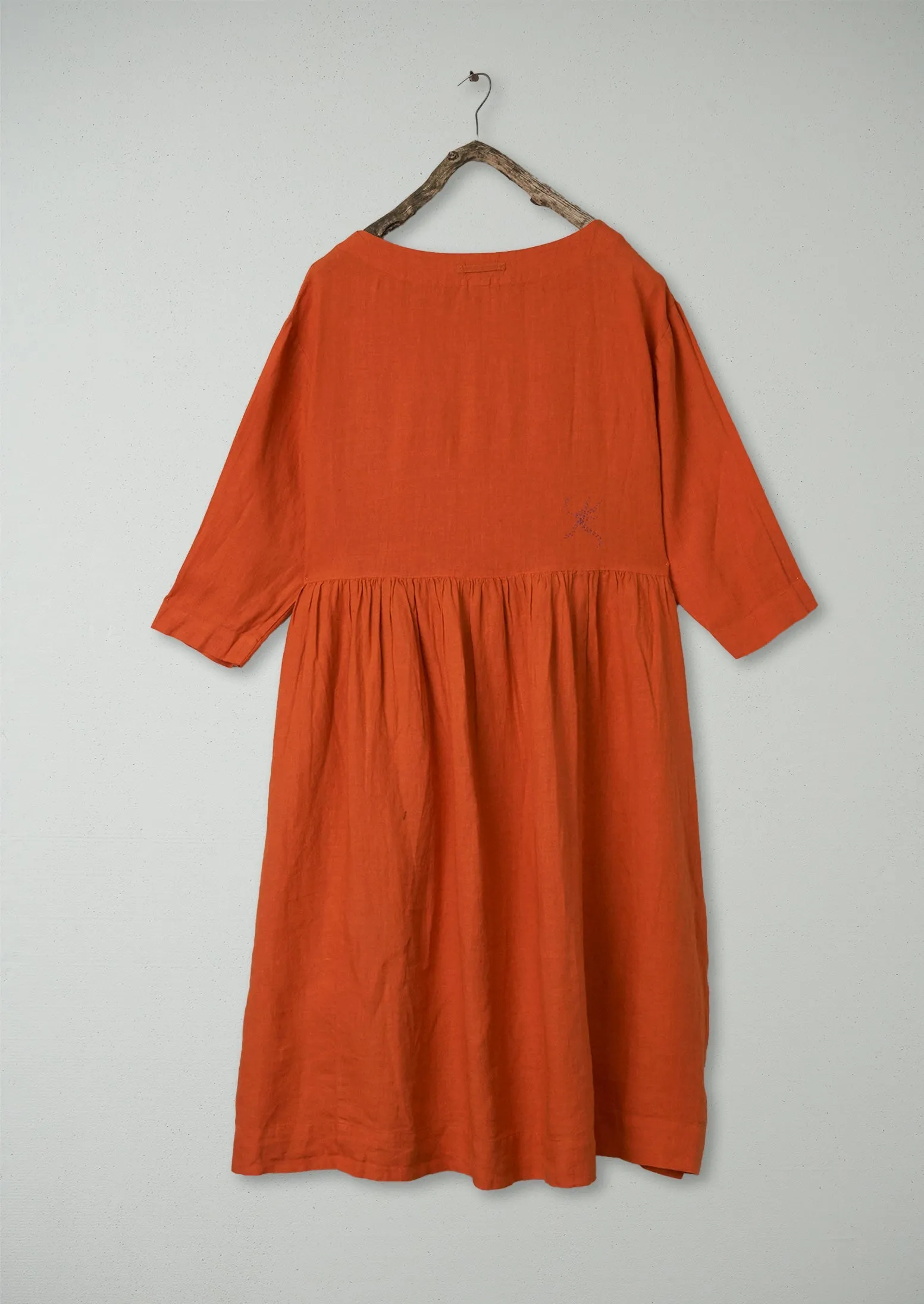 Renewed Boat Neck Linen Dress Size L (088) | Tangerine sold by TOAST product image thumbnail 2