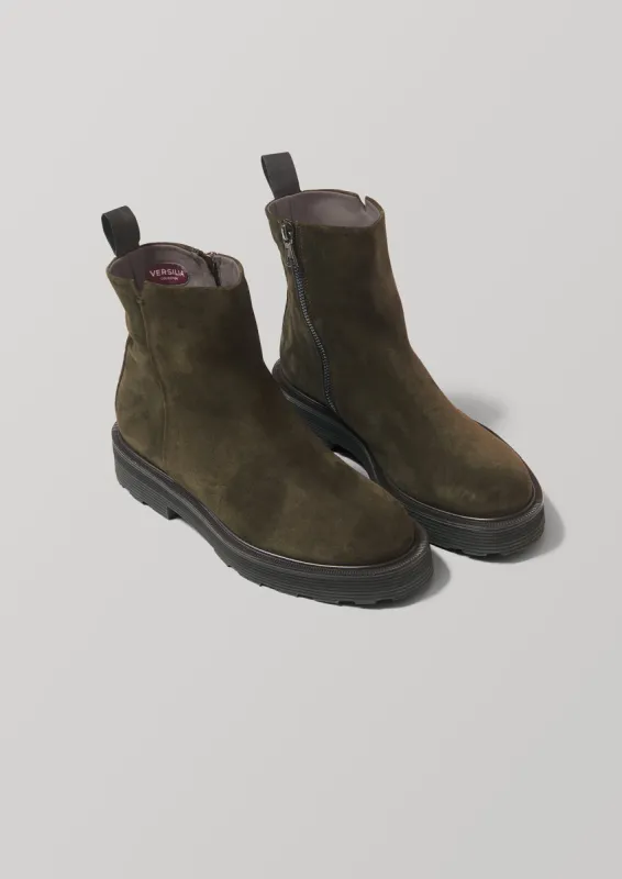 Sturlini Tread Sole Leather Boots | Black | Parallel