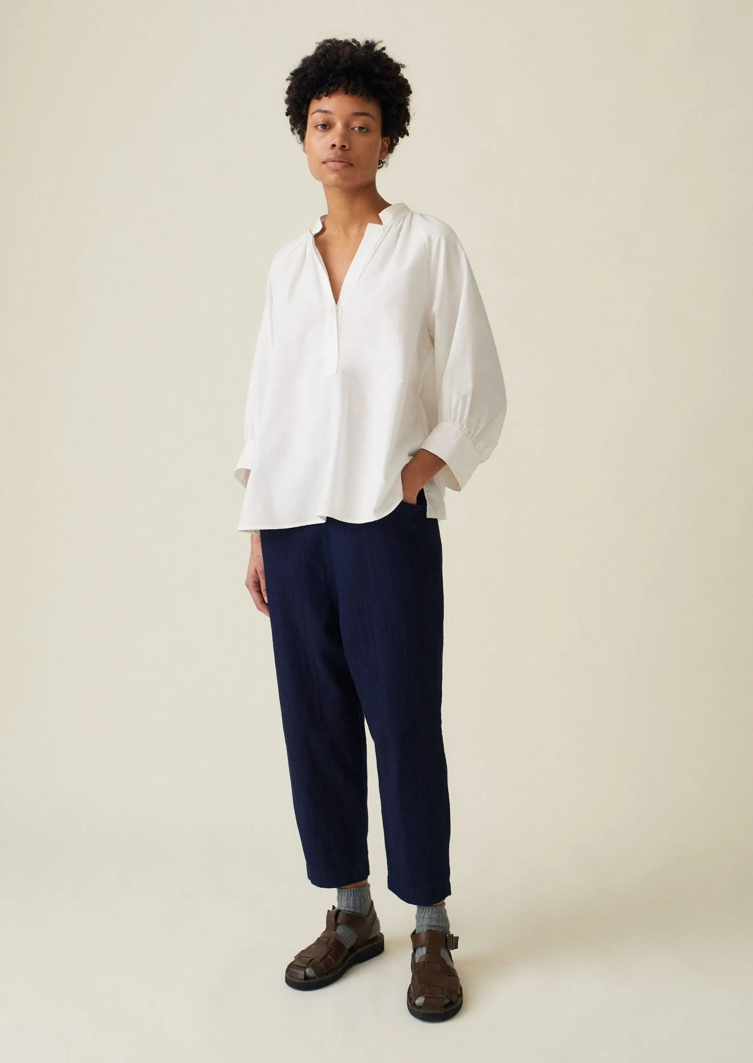 Cotton Easy Shirt | White sold by TOAST product image thumbnail 2