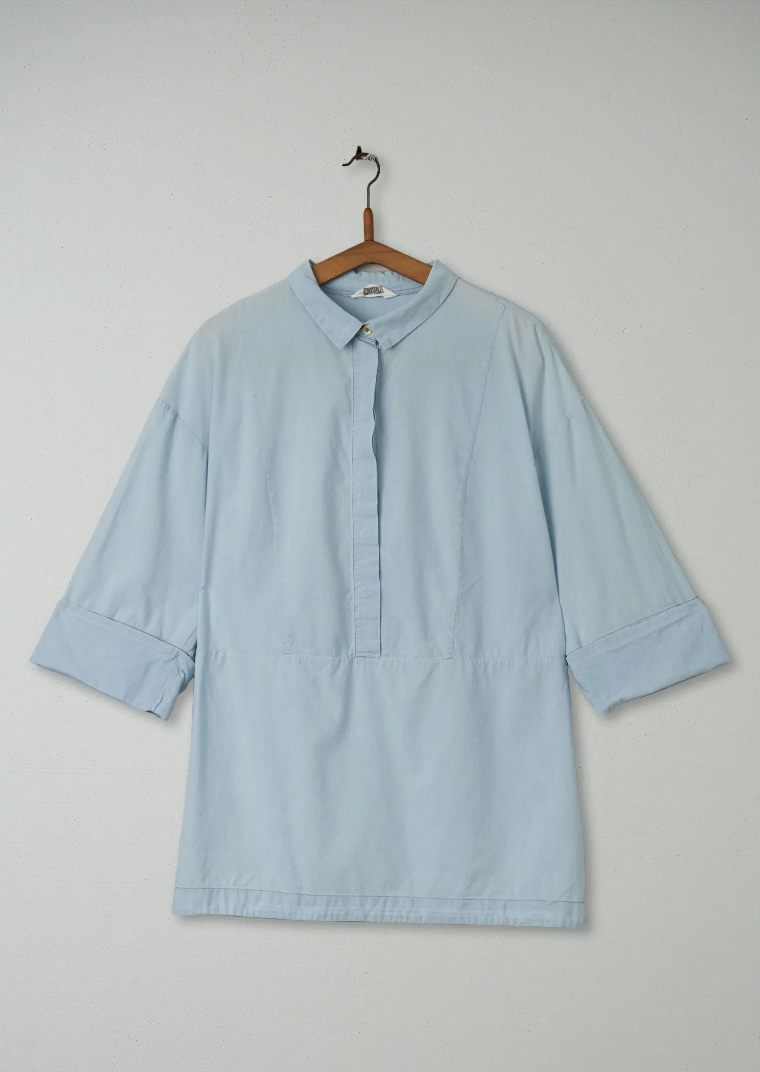 Reworn Dena Tunic Shirt Size 12 (223) | Chambray Blue sold by TOAST