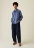 Mariner Hemp Cotton Trousers | Dark Chambray Blue sold by TOAST