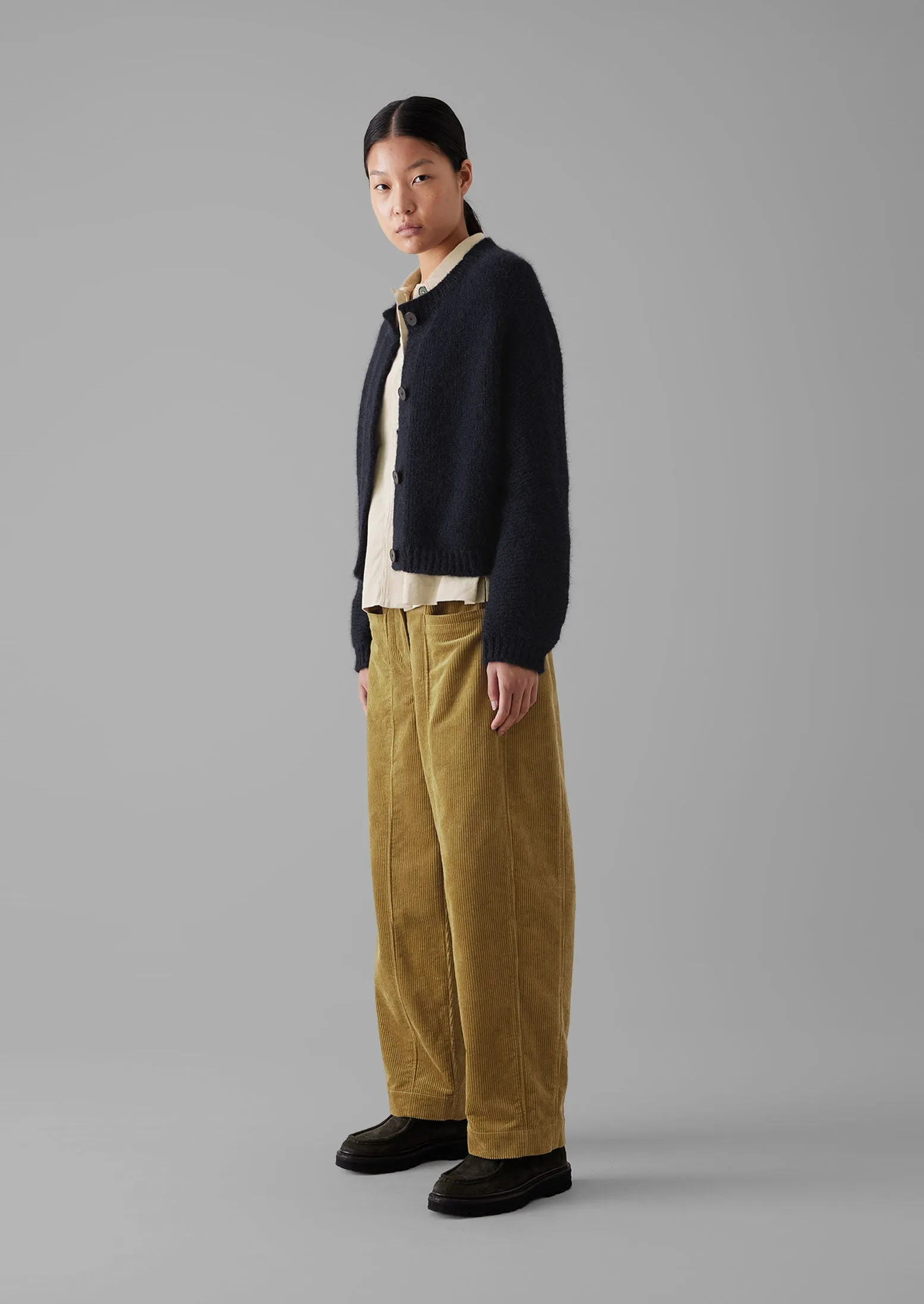 Panelled Organic Cord Trousers | Golden Sand sold by TOAST product image thumbnail 3