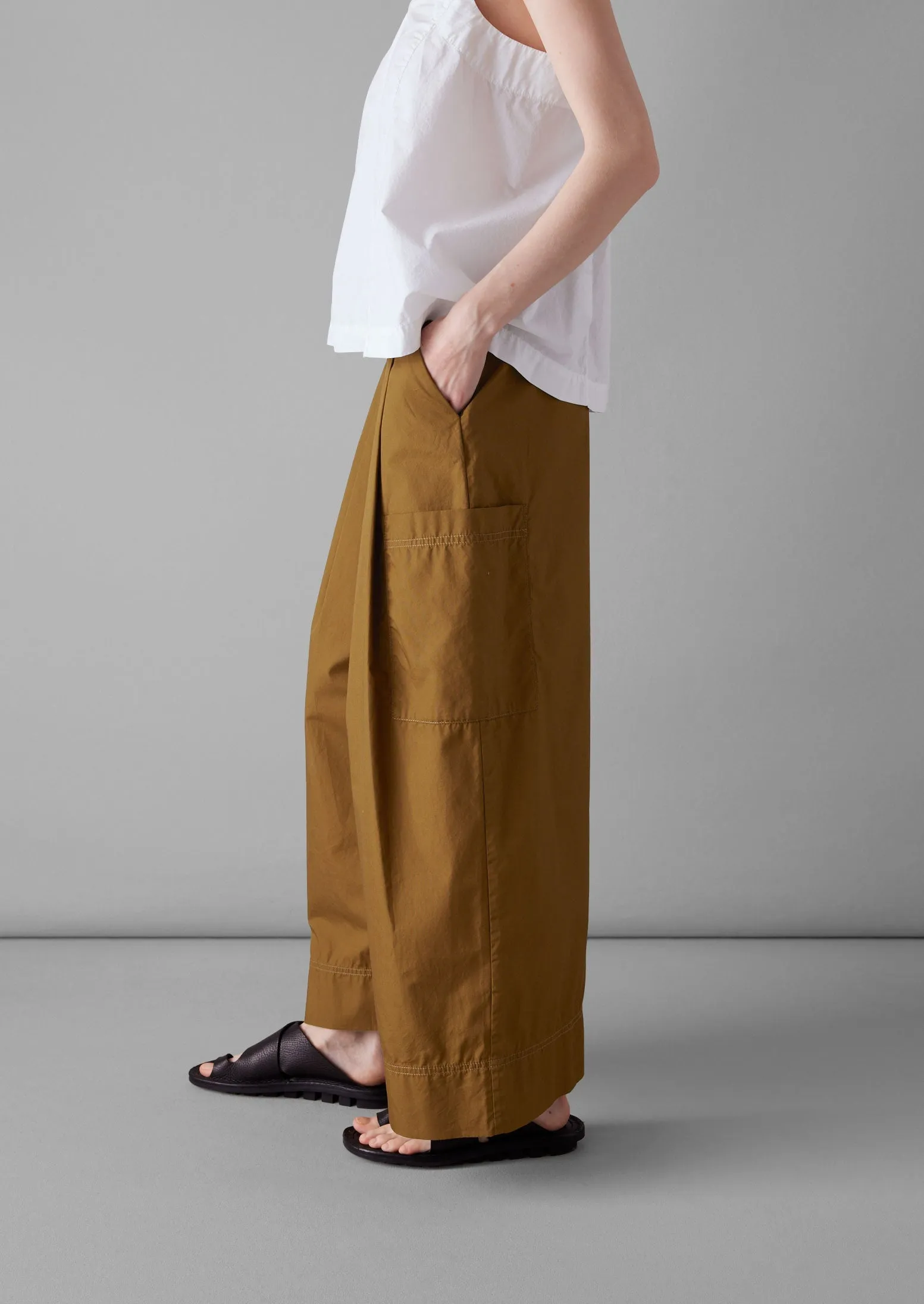 Cotton Fisherman Trousers | Tawny Brown sold by TOAST product image thumbnail 3