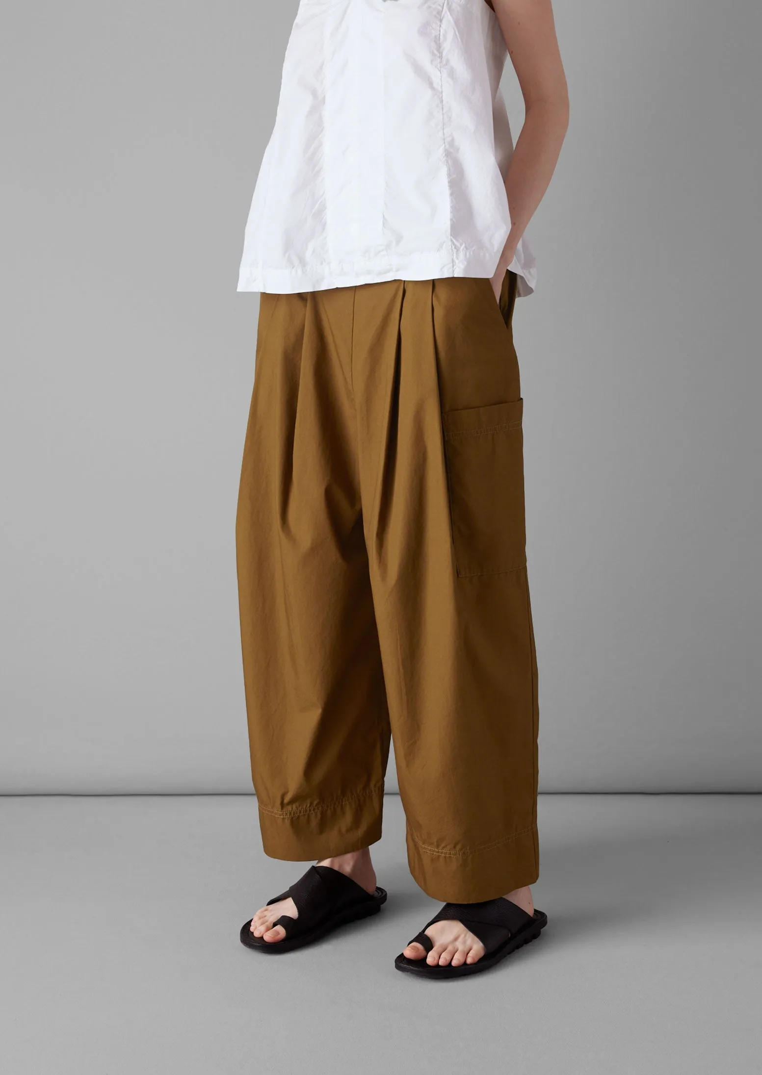 Cotton Fisherman Trousers | Tawny Brown sold by TOAST product image thumbnail 4