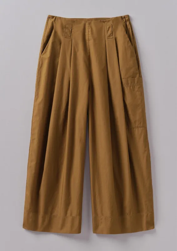 Cotton Fisherman Trousers | Tawny Brown sold by TOAST