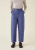 Herringbone Cotton Workwear Trousers | Sunwashed Blue sold by TOAST